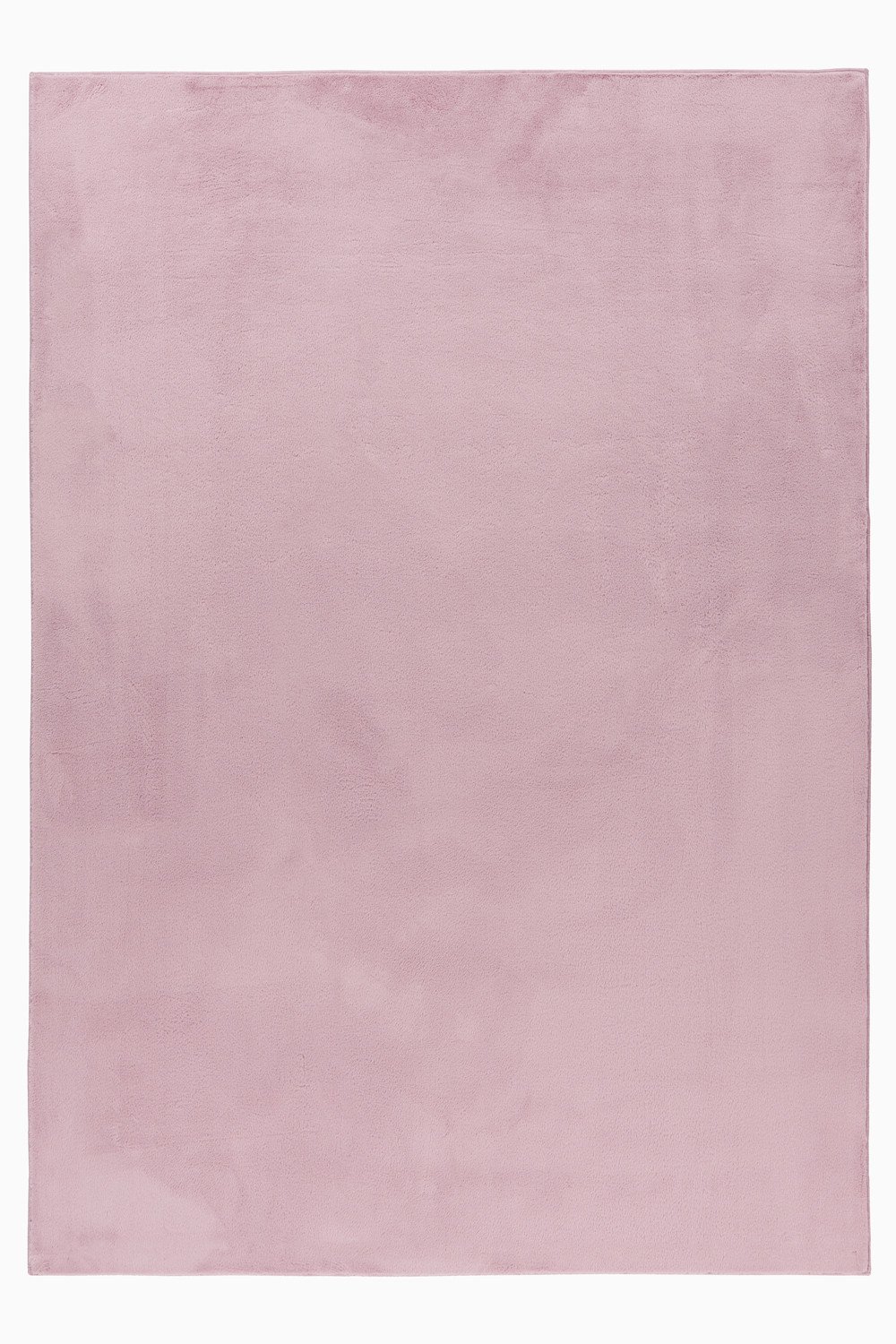 9551 Hochflor Teppich, Unicolor - Einfarbig, Farbe Rosa, Teppich für Wohnzimmer, Rücken aus Baumwolle, Größe: 80 x 250 cm - Afbeelding 1