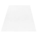 Hochflor Teppich,  Unicolor - Einfarbig, Farbe Weiß, Teppich für Wohnzimmer, Rücken aus Baumwolle, Größe: 80 x 150 cm - Afbeelding 3