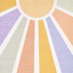 Kinder Teppich, Sonnenstrahlen, Farbe Multi, Teppich für Kinderzimmer, Rücken aus Latex, Größe: 80 x 120 cm - Afbeelding 7