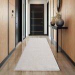 HELIX Kortpolig tapijt 80 x 250 cm Crème - Afbeelding 2