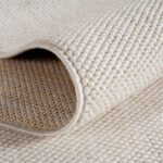 HELIX Kortpolig tapijt 80 x 80 cm Crème - Afbeelding 3