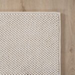 HELIX Kortpolig tapijt 80 x 80 cm Crème - Afbeelding 4