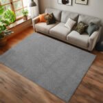 HELIX Kortpolig tapijt 140 x 200 cm Zilver - Afbeelding 2
