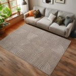 HELIX Kortpolig tapijt 200 x 290 cm Beige - Afbeelding 2