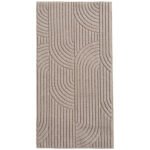 HELIX Kortpolig tapijt 80 x 150 cm Beige