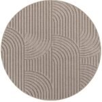 HELIX Kortpolig tapijt 200 x 200 cm Beige