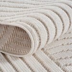 HELIX Kortpolig tapijt 80 x 250 cm Crème - Afbeelding 3