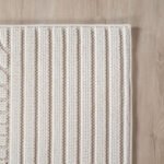 HELIX Kortpolig tapijt 80 x 250 cm Crème - Afbeelding 4