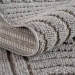 HELIX Kortpolig tapijt 60 x 110 cm Zilver - Afbeelding 3