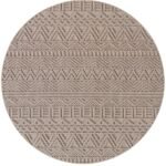 HELIX Kortpolig tapijt 80 x 80 cm Beige