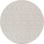 HELIX Kortpolig tapijt 200 x 200 cm Crème