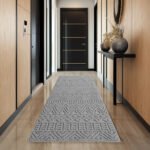 HELIX Kortpolig tapijt 80 x 250 cm Zilver - Afbeelding 2