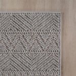 Indoor Teppich, Unicolor- Einfarbig, Farbe Silber, Teppich für Wohnzimmer, Rücken aus Fibrilliertes Garn, Größe: 120 cm x 170 cm - Afbeelding 4