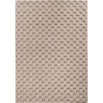 Indoor Teppich, Unicolor- Einfarbig, Farbe Beige, Teppich für Wohnzimmer, Rücken aus Fibrilliertes Garn, Größe: 160 cm x 230 cm