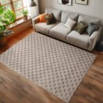 HELIX Kortpolig tapijt 200 x 290 cm Beige - Afbeelding 2