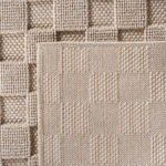 Indoor Teppich, Unicolor- Einfarbig, Farbe Beige, Teppich für Wohnzimmer, Rücken aus Fibrilliertes Garn, Größe: 120 cm Rund - Afbeelding 5