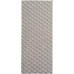 HELIX Kortpolig tapijt 80 x 250 cm Zilver