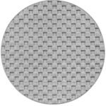 HELIX Kortpolig tapijt 200 x 200 cm Zilver