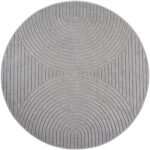 AYYILDIZ In-/Outdoorteppich NOVA 1201 Silber 80 x 80 cm