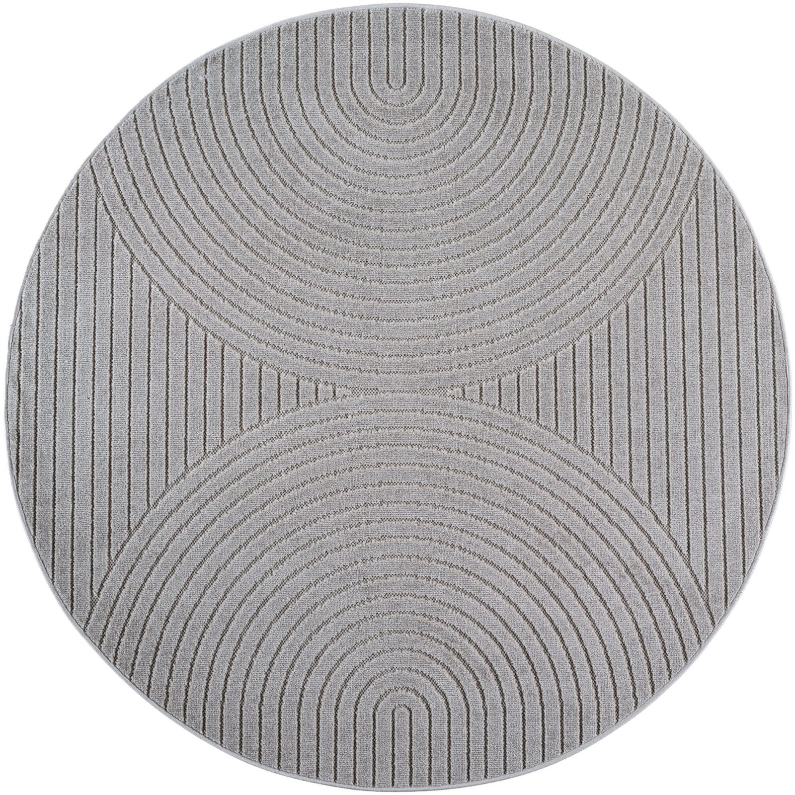 Nova Binnen- en buitenkleed Scandinavisch 3D-design – Zilver (1201)