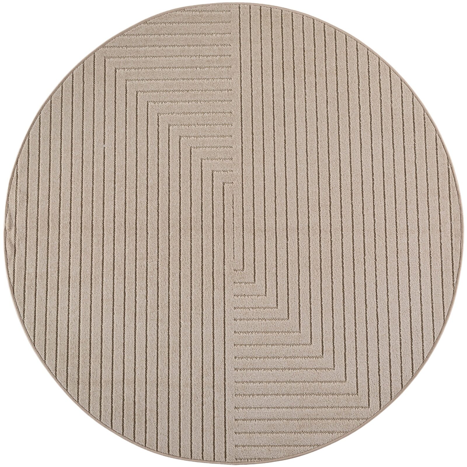 Nova Binnen- en buitenkleed Scandinavisch 3D-design – Beige (1202)