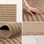AYYILDIZ In-/Outdoorteppich TIMBER 1401 Beige 200 x 200 cm - Afbeelding 3