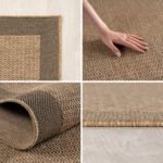 AYYILDIZ In-/Outdoorteppich TIMBER 1402 Beige 160 x 160 cm - Afbeelding 3