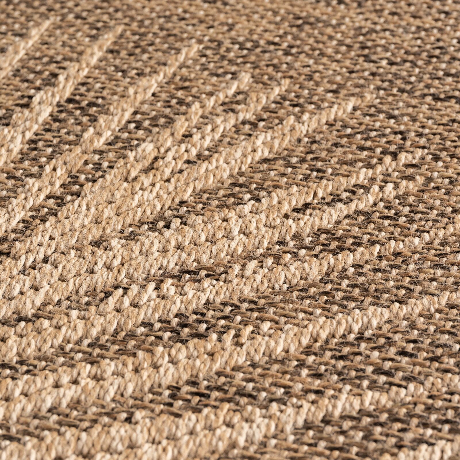 Timber Binnen- en buitenkleed Jute-look – Bruin (1403)