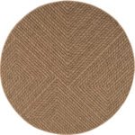 AYYILDIZ In-/Outdoorteppich TIMBER 1404 Beige 120 x 120 cm