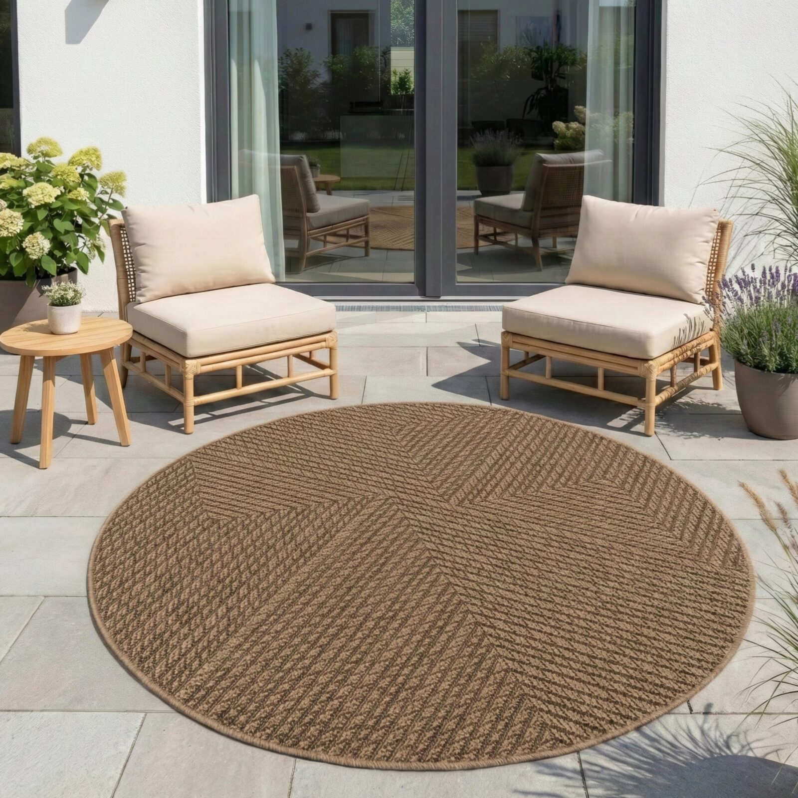 Timber Binnen- en buitenkleed Jute-look – Beige (1404)