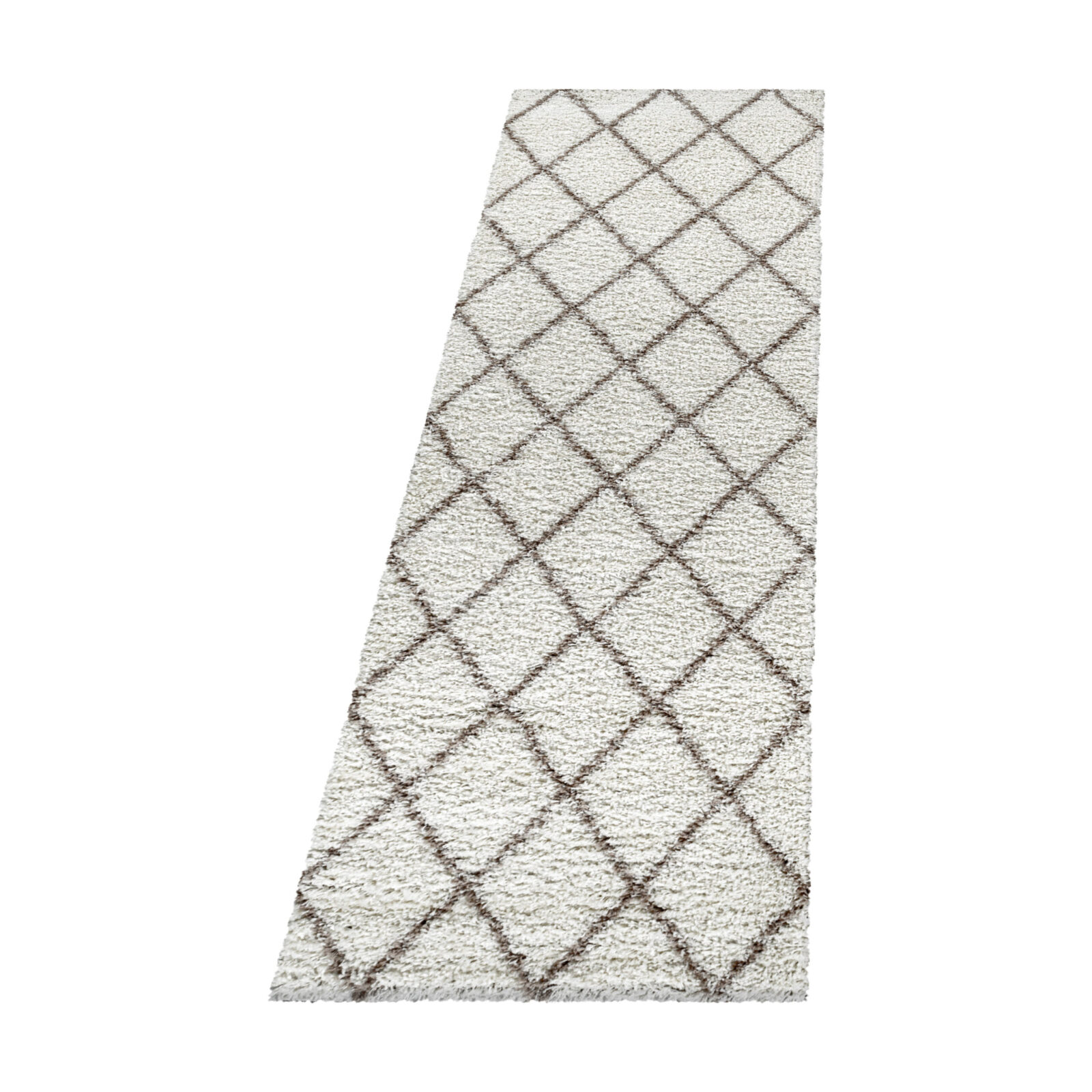 Alvor Hoogpolig vloerkleed Geometrisch – Crème (3401)