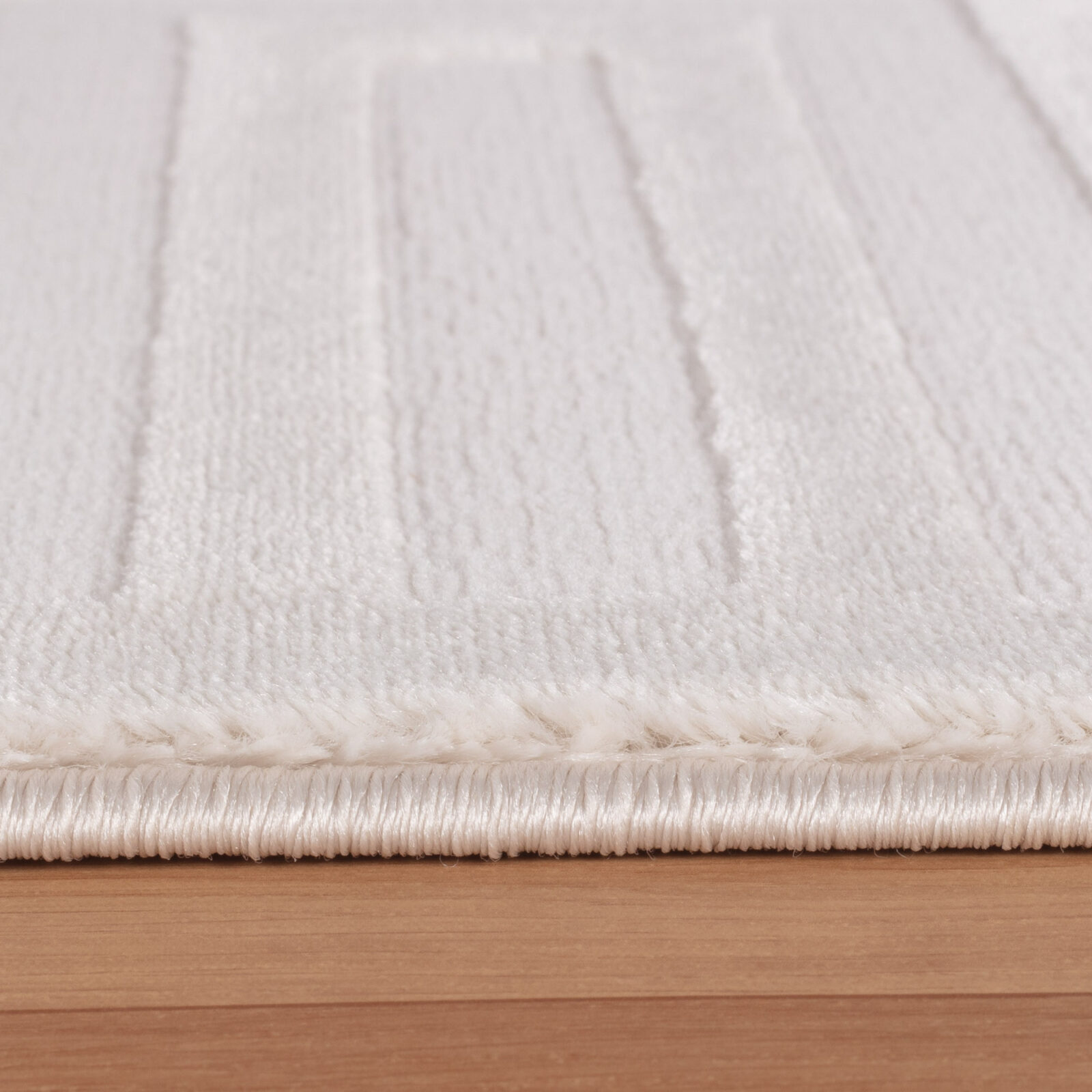 Sahara Kortpolig vloerkleed 3D-design – Crème (1111)