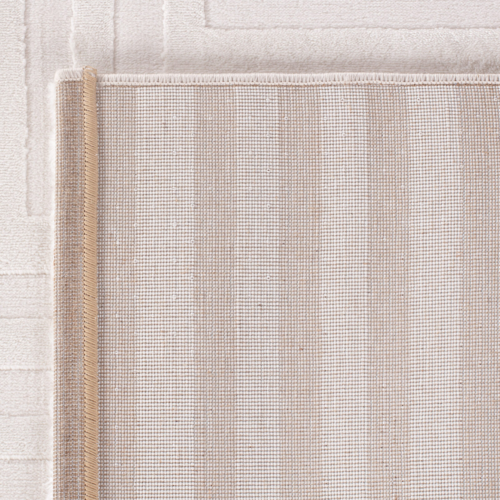 Sahara Kortpolig vloerkleed 3D-design – Crème (1111)