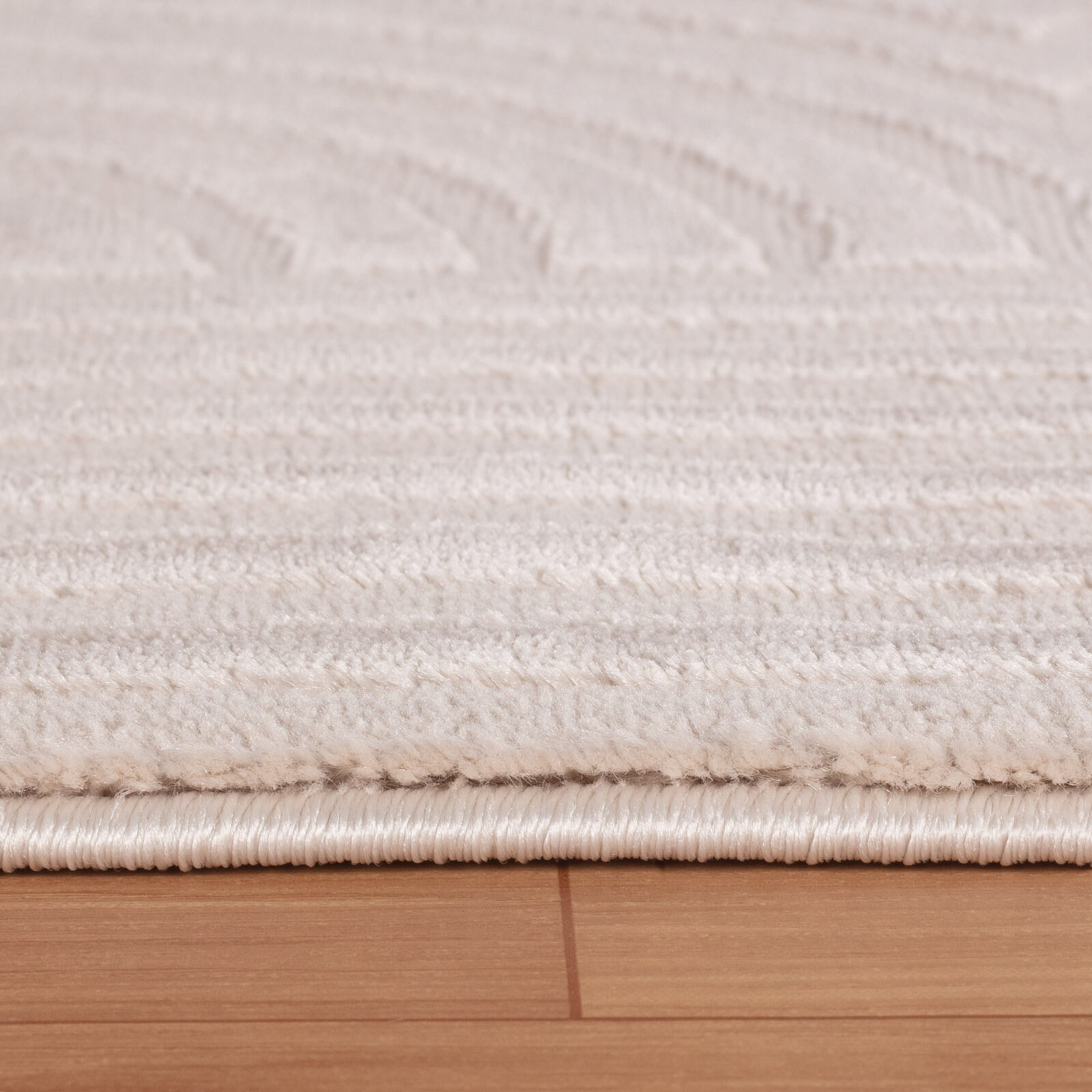 Sahara Kortpolig vloerkleed 3D-design – Beige (1112)