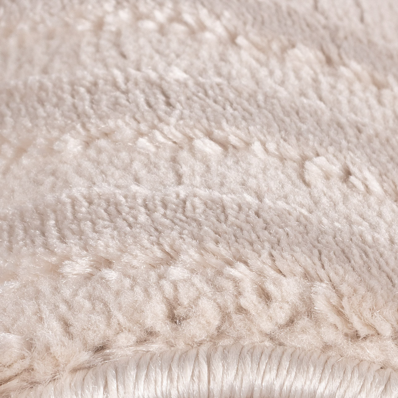 Sahara Kortpolig vloerkleed 3D-design – Beige (1113)