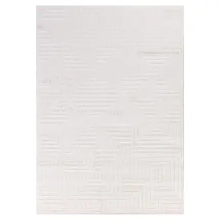 Sahara Kortpolig vloerkleed 3D-design – Crème (1114)