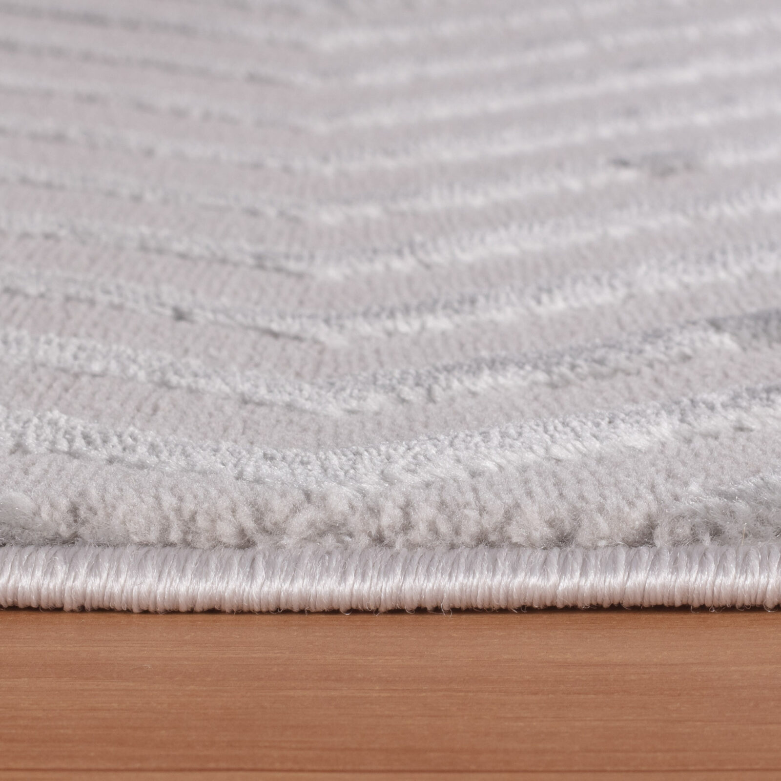 Sahara Kortpolig vloerkleed 3D-design – Zilver (1115)