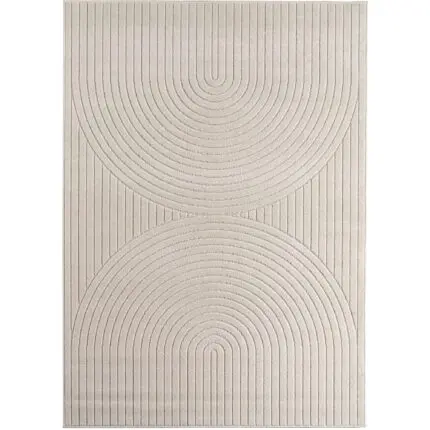 Nova Binnen- en buitenkleed Scandinavisch 3D-design – Crème (1201)