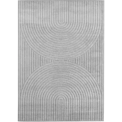 Nova Binnen- en buitenkleed Scandinavisch 3D-design – Zilver (1201)