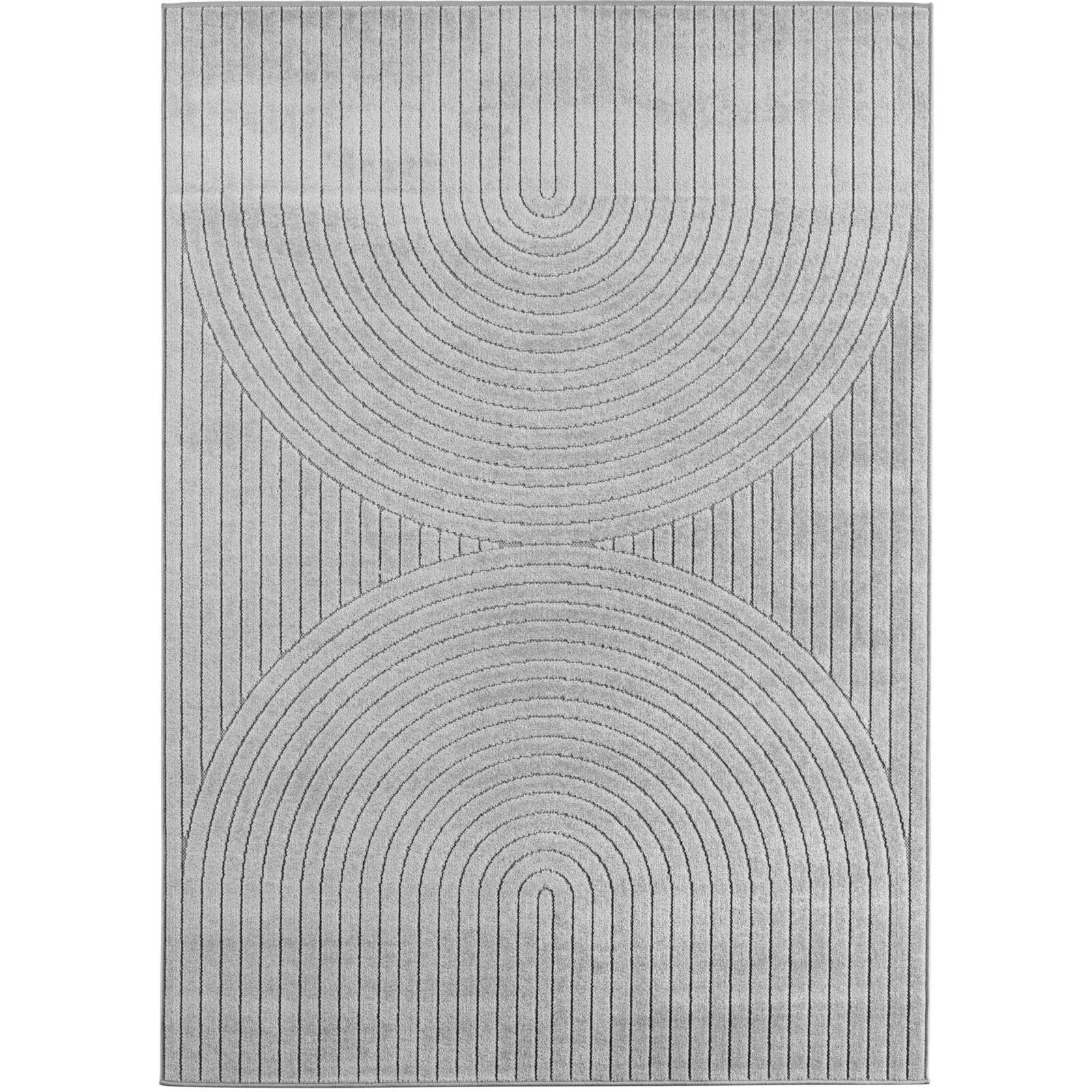 Nova Binnen- en buitenkleed Scandinavisch 3D-design – Zilver (1201)