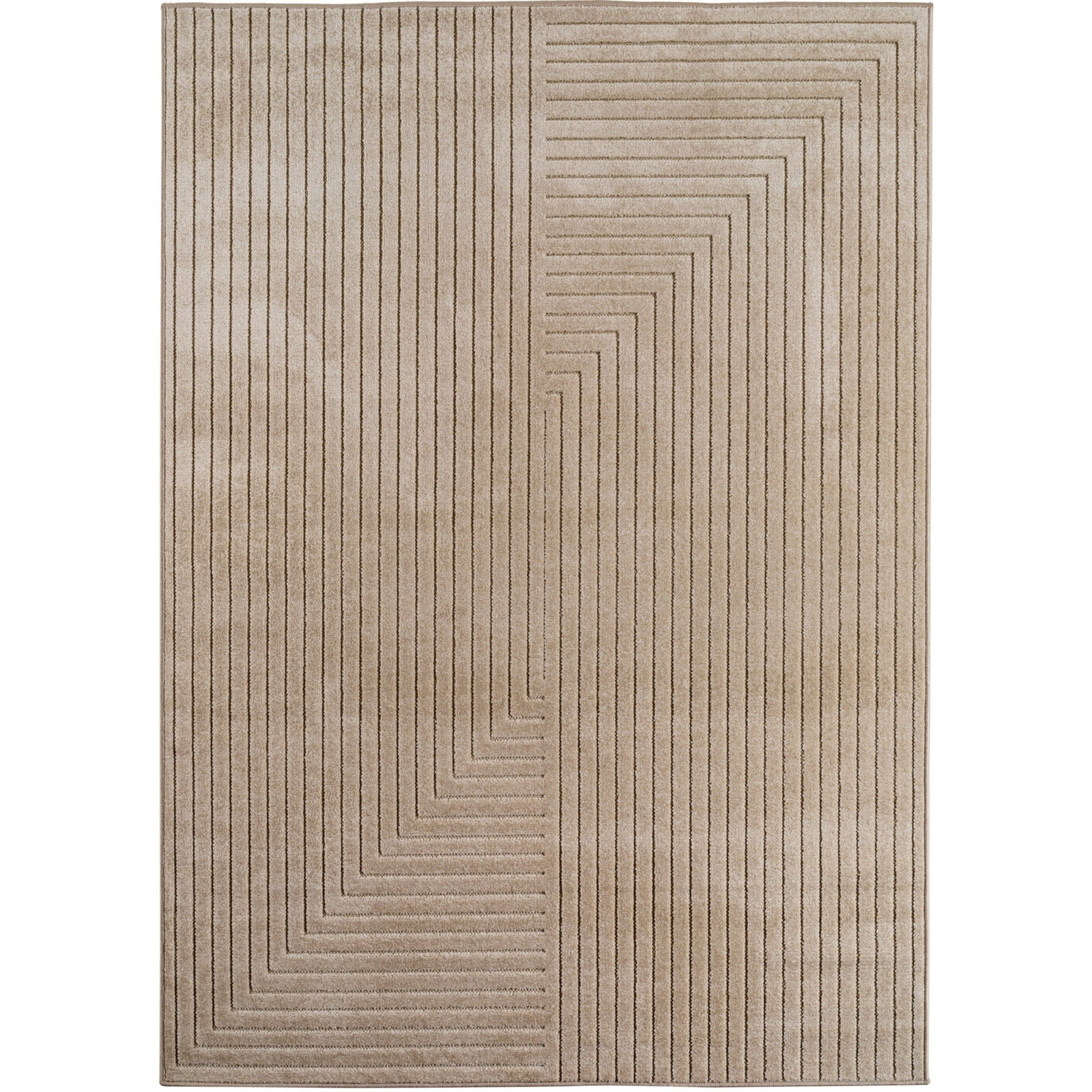 Nova Binnen- en buitenkleed Scandinavisch 3D-design – Beige (1202)