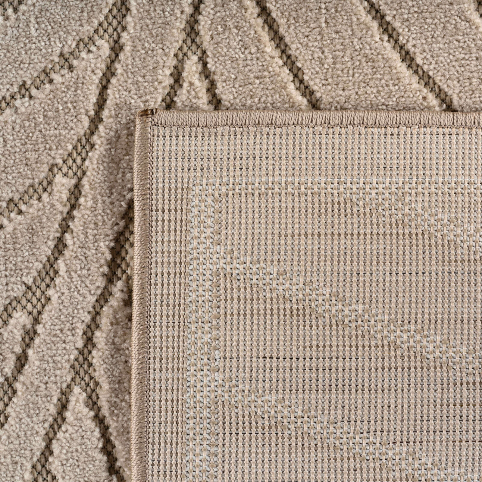 Nova Binnen- en buitenkleed Scandinavisch 3D-design – Beige (1203)