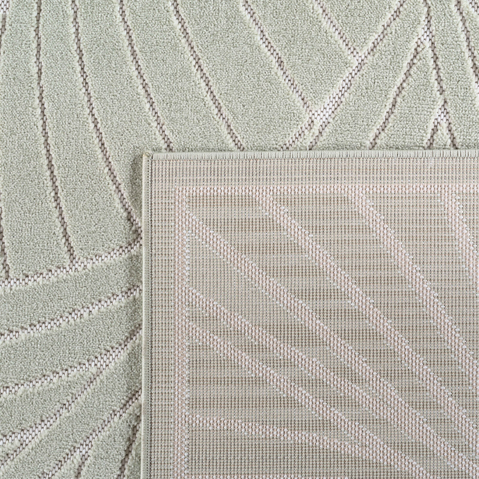 Nova Binnen- en buitenkleed Scandinavisch 3D-design – Groen (1203)