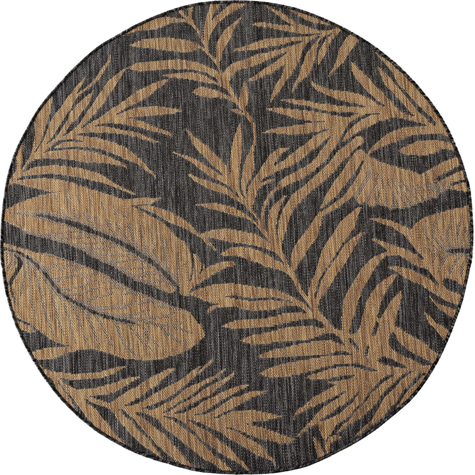 Mira Binnen- en buitenkleed Botanisch – Zwart (1451)