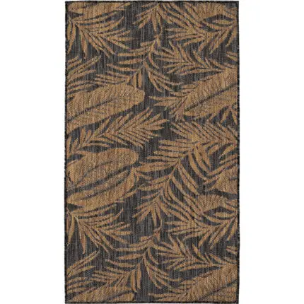 Mira Binnen- en buitenkleed Botanisch – Zwart (1451)