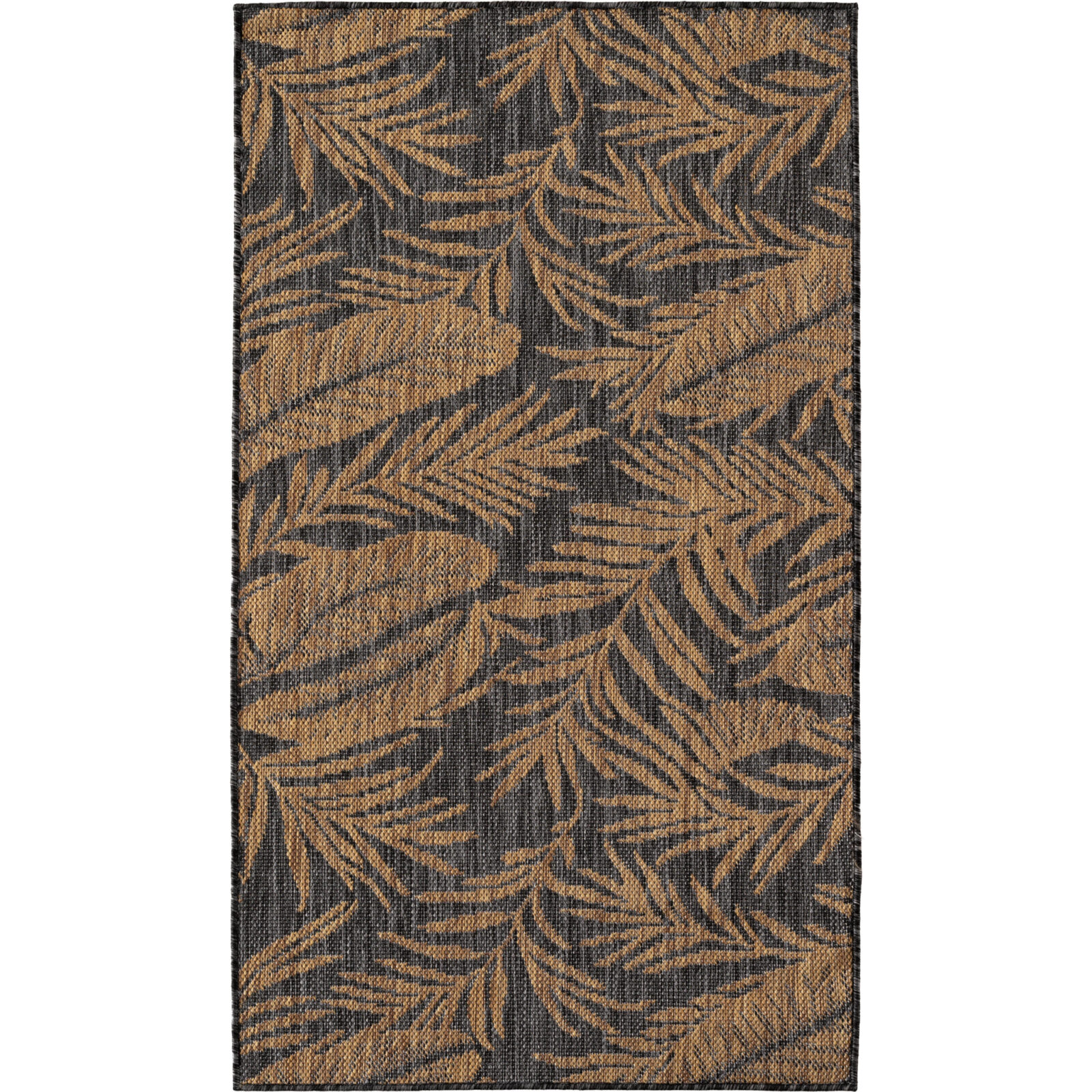 Mira Binnen- en buitenkleed Botanisch – Zwart (1451)