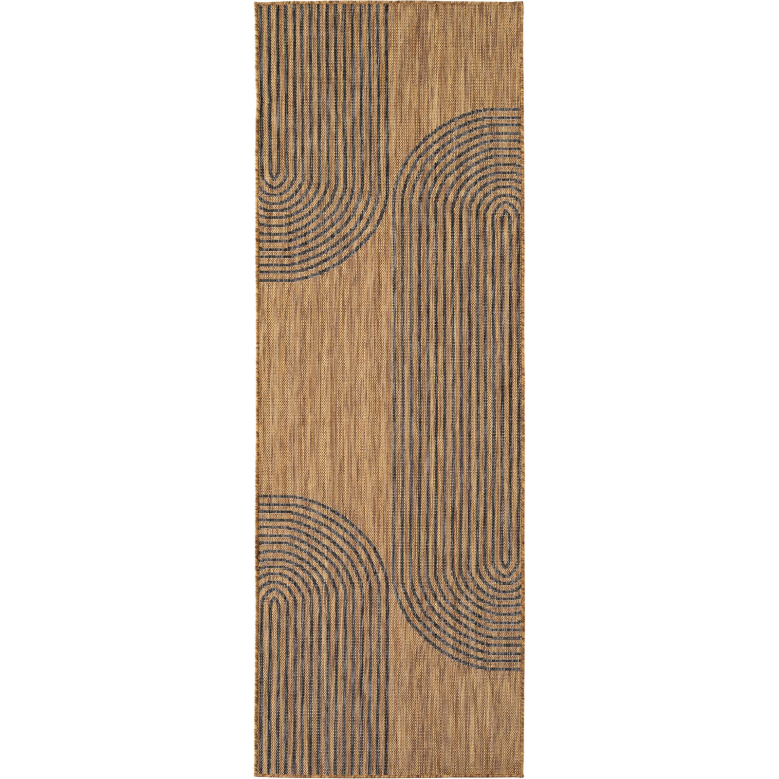 Mira Binnen- en buitenkleed Geometrisch – Zwart (1453)