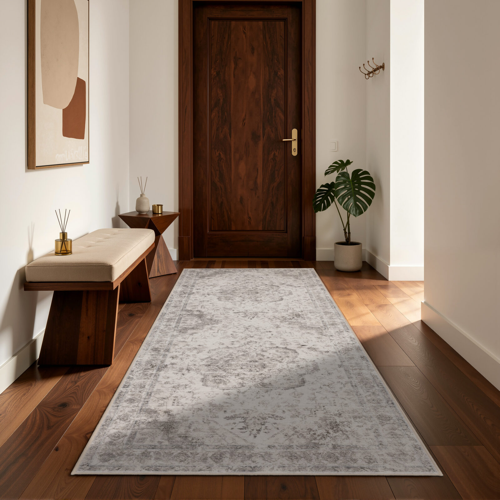 Inka Wasbaar vloerkleed Vintage oosters – Beige (1141)