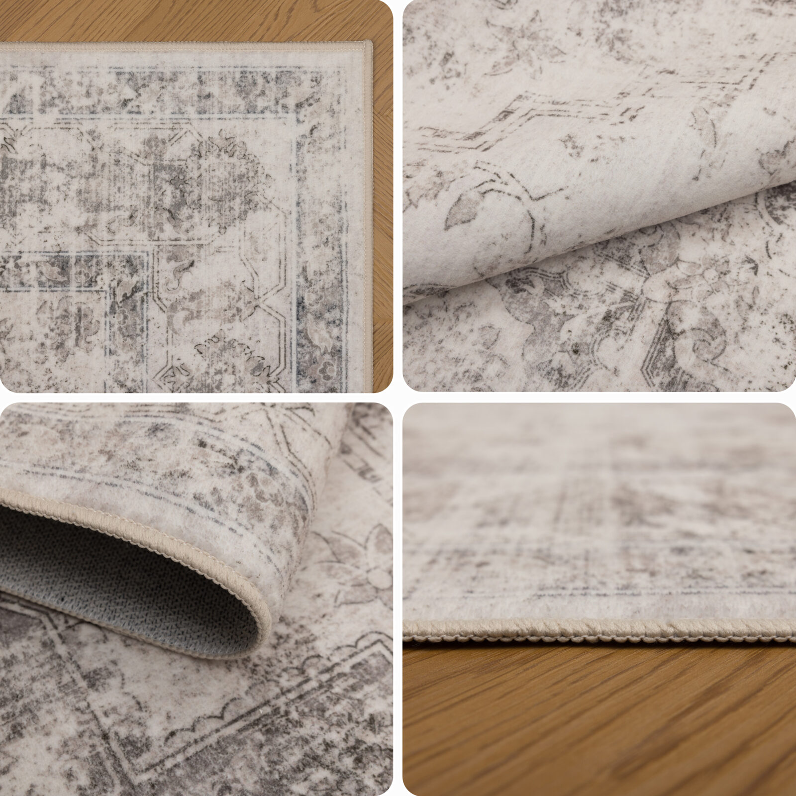 Inka Wasbaar vloerkleed Vintage oosters – Beige (1141)