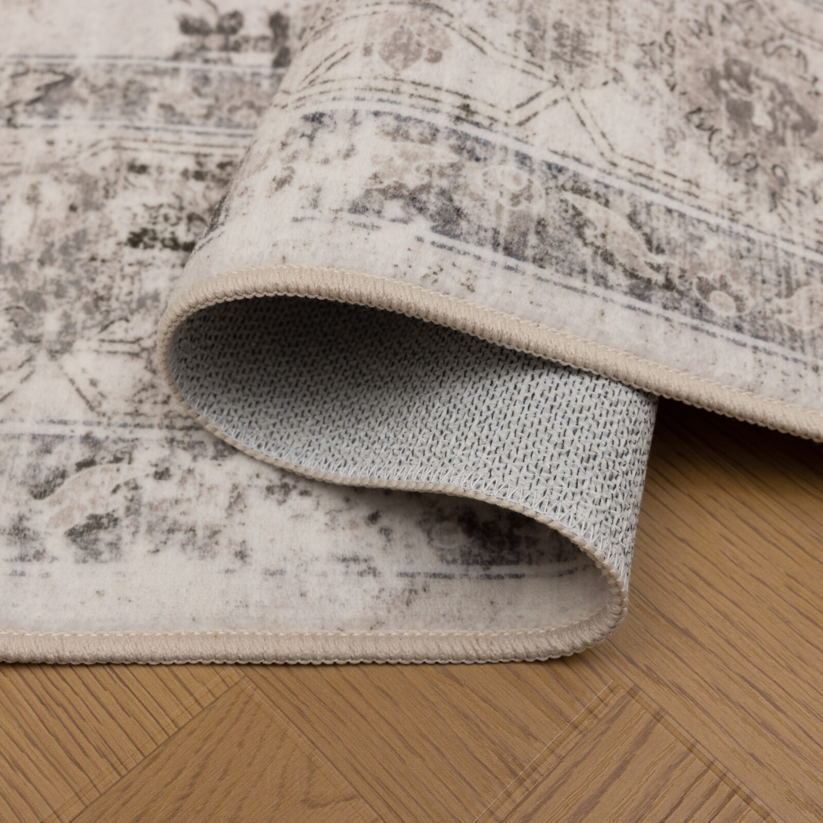 Inka Wasbaar vloerkleed Vintage oosters – Beige (1141)